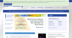 Desktop Screenshot of osapublishing.org